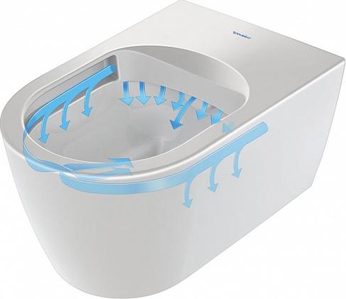 Комплект инсталляции Geberit Duofix 458.124.21.1 UP100 для подвесного унитаза, Н112, с клавишей Delta 21 (хром глянец) и подвесного унитаза Duravit ME by Starck 2530090000 с крышкой сиденьем микролифт - duravit shop