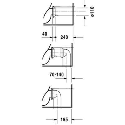 Унитаз напольный Duravit Starck-3 0128090000 с бачком 0920100005 - duravit shop