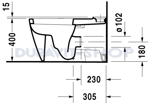 Унитаз напольный Duravit Starck-2 2129090000 с бачком 0933000005 - duravit shop