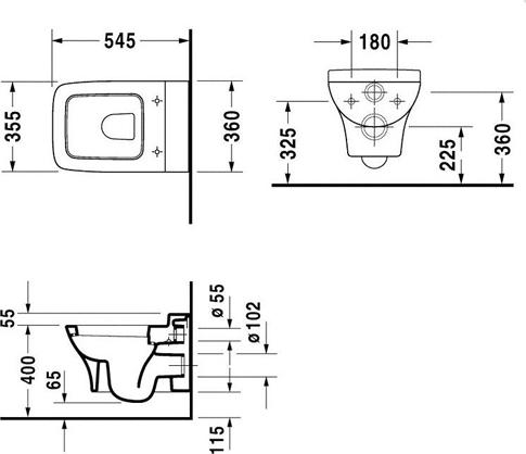 Унитаз подвесной Duravit Pura Vida 2219090000 - duravit shop