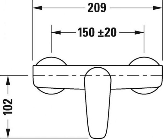 Смеситель Duravit B.1 B14230000010 для душа - duravit shop