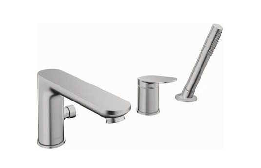 Смеситель для ванны и душа Duravit Wave WA5260000070, нержавеющая сталь - duravit shop