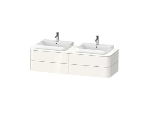 Тумба под раковину Duravit Happy D.2 Plus HP4974B2222, белый глянцевый - duravit shop