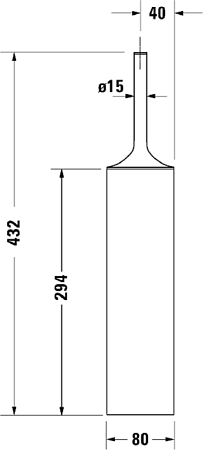 Ершик Duravit Starck T 0099451000 напольный, хром - duravit shop