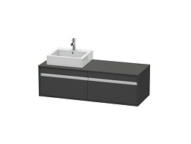 Тумба под раковину Duravit Ketho KT6697R4949, графит матовый