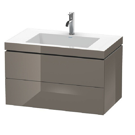 Тумба под раковину Duravit L-Cube LC6927O8989, фланелево-серый глянцевый - duravit shop