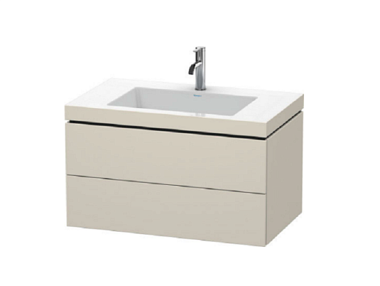 Тумба под раковину Duravit L-Cube LC6927O9191, серо-коричневый матовый - duravit shop