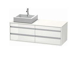 Тумба под раковину Duravit Ketho KT6657R1818, белый матовый