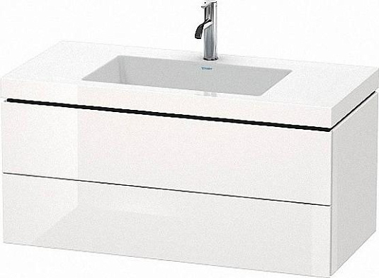 Тумба с раковиной 100 см Duravit L-Cube LC6928O2222, белый глянцевый - duravit shop