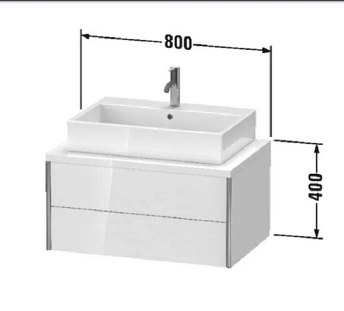 Тумба под раковину Duravit XViu XV59170B122 бежевый, белый - duravit shop