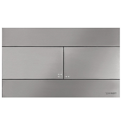 Клавиша смыва Duravit DuraSystem WD5140070000/WF5140043010, сталь брашированная
