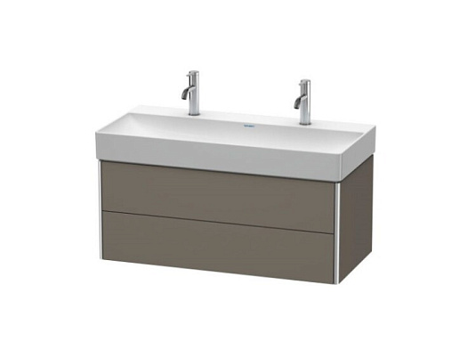 Тумба под раковину Duravit XSquare XS416309090, фланелево-серый шелковисто-матовый - duravit shop