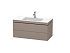 Тумба под раковину Duravit L-Cube LC6928O4343, базальт матовый