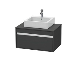 Тумба под раковину Duravit Ketho KT669404949, графит матовый
