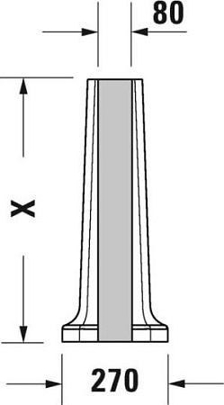 Пьедестал под раковину Duravit 1930 Series 0857910000 (085791 00 00) - duravit shop