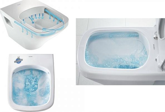 Унитаз подвесной Duravit ME by Starck Rimless 2529090000 безободковый - duravit shop