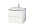 Тумба под раковину Duravit L-Cube LC624008585, белый глянцевый лак